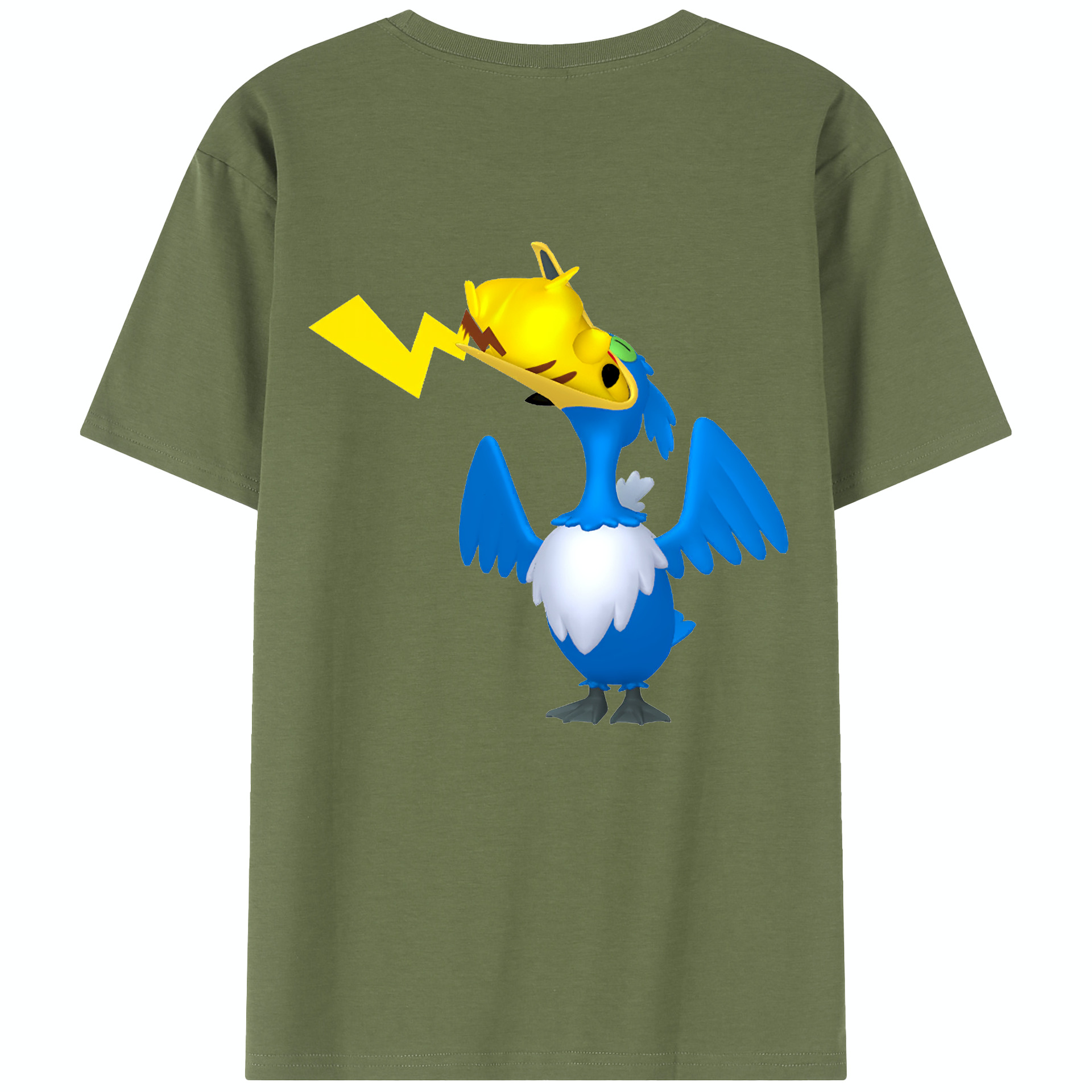 （画像用） ポケットモンスター Pokémon 綿100％半袖Tシャツ（背面プリント）